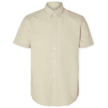 Pitkähihainen paitapusero Selected  Slimsun Shirt - Pure Cashemere  EU XXL