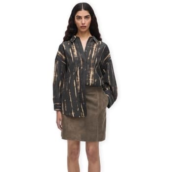 Paita Rouge Edit  Alinine Print Shirt - Meteorite  FR 36
