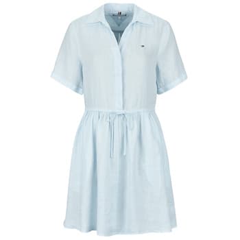 Lyhyt mekko Tommy Hilfiger  ESS LINEN SHORT SS DRESS  EU S