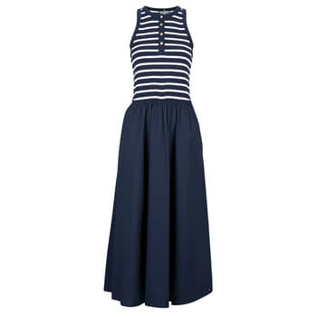 Pitkä mekko Tommy Hilfiger  GOLD BUTTON POPLIN MIX DRESS  EU M