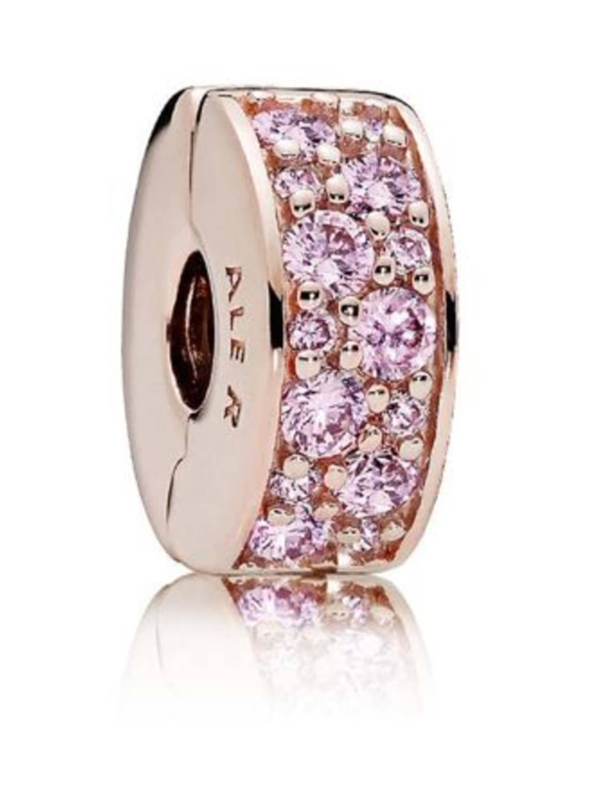 Vaaleanpunainen pavé-lukkopala 781817pcz