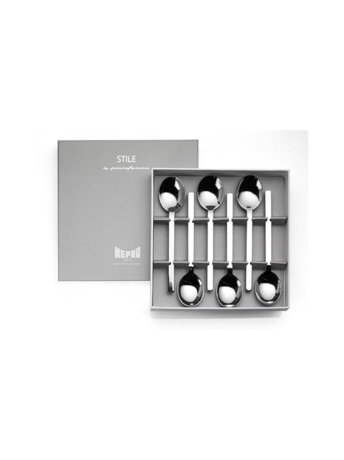 Stile by pininfarina-kahvilusikka 6 kpl lahjapakkauksessa