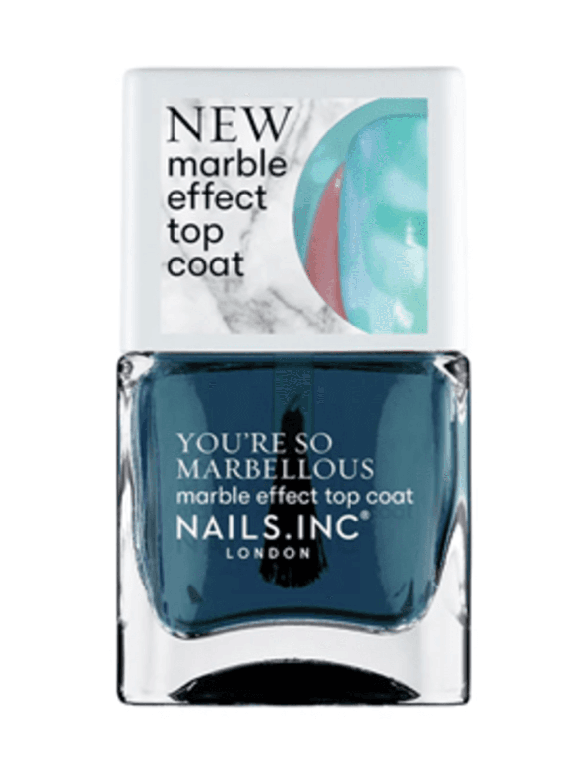 Nailsinc marble effect top coat, that's how i roll -päällyslakka 14ml