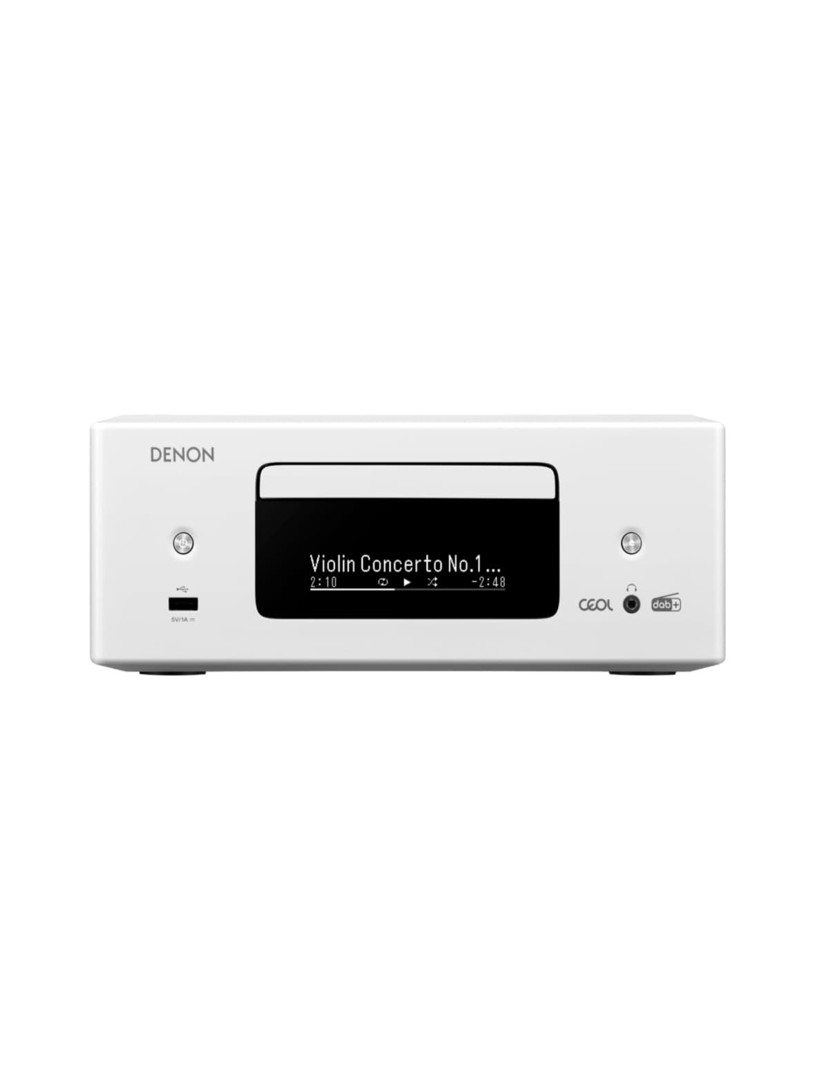 Denon ceol rcd-n12 cd-striimeri-viritinvahvistin, valkoinen