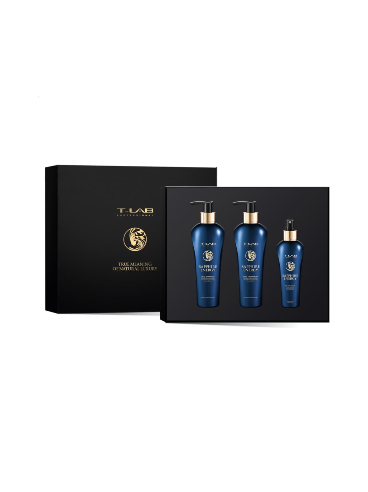 Sapphire energy ritual set -hiusta vahvistava lahjapakkaus, 3 tuotetta