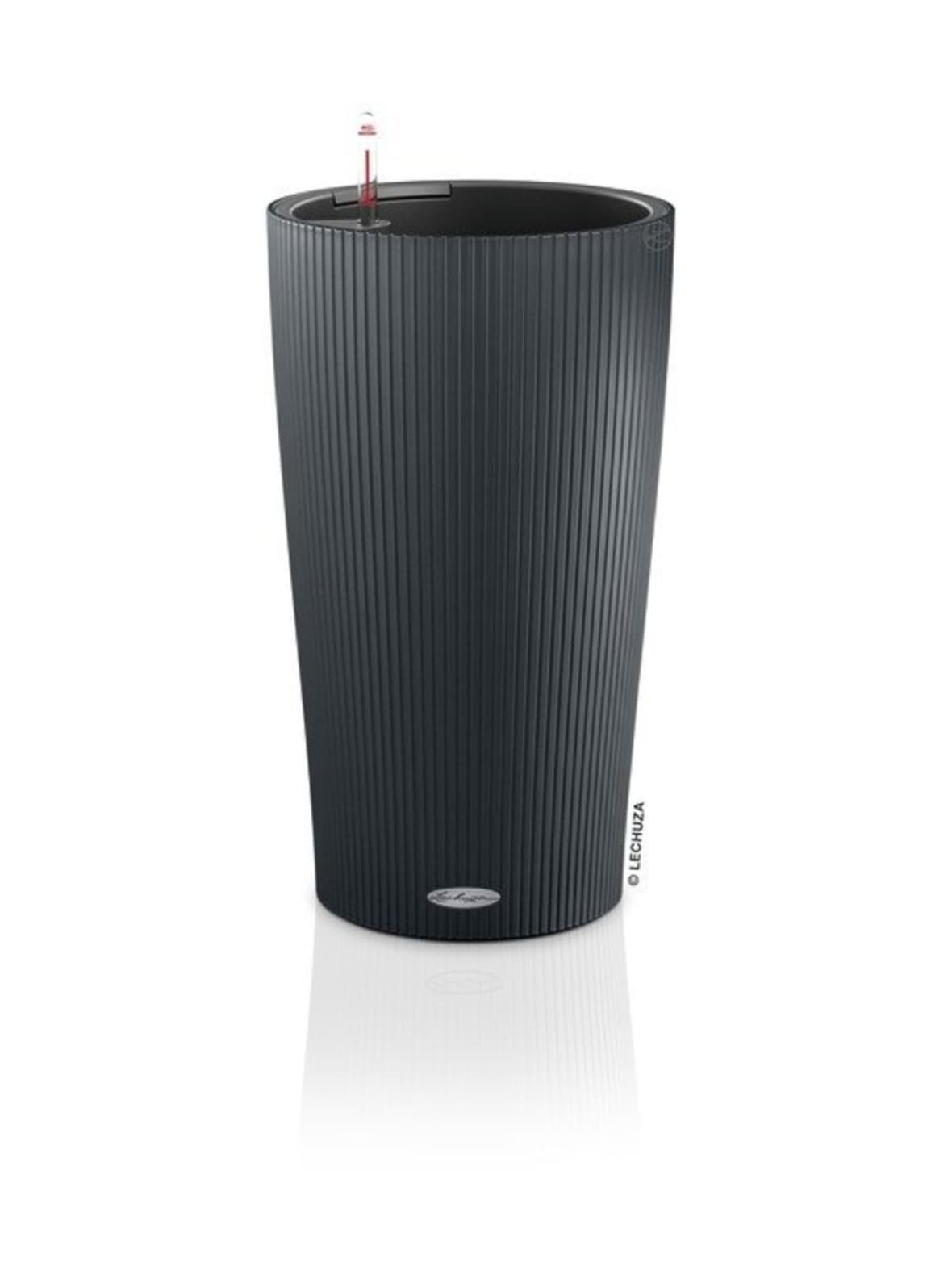 Cilindro loft tummaharmaa altakasteluruukku 2x ruukku setti 32cm, korkeus 56cm