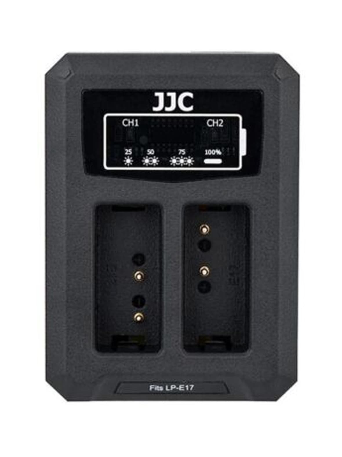 Jjc dch-lpe17 usb dual battery charger -tuplalaturi (canon lp-e17)