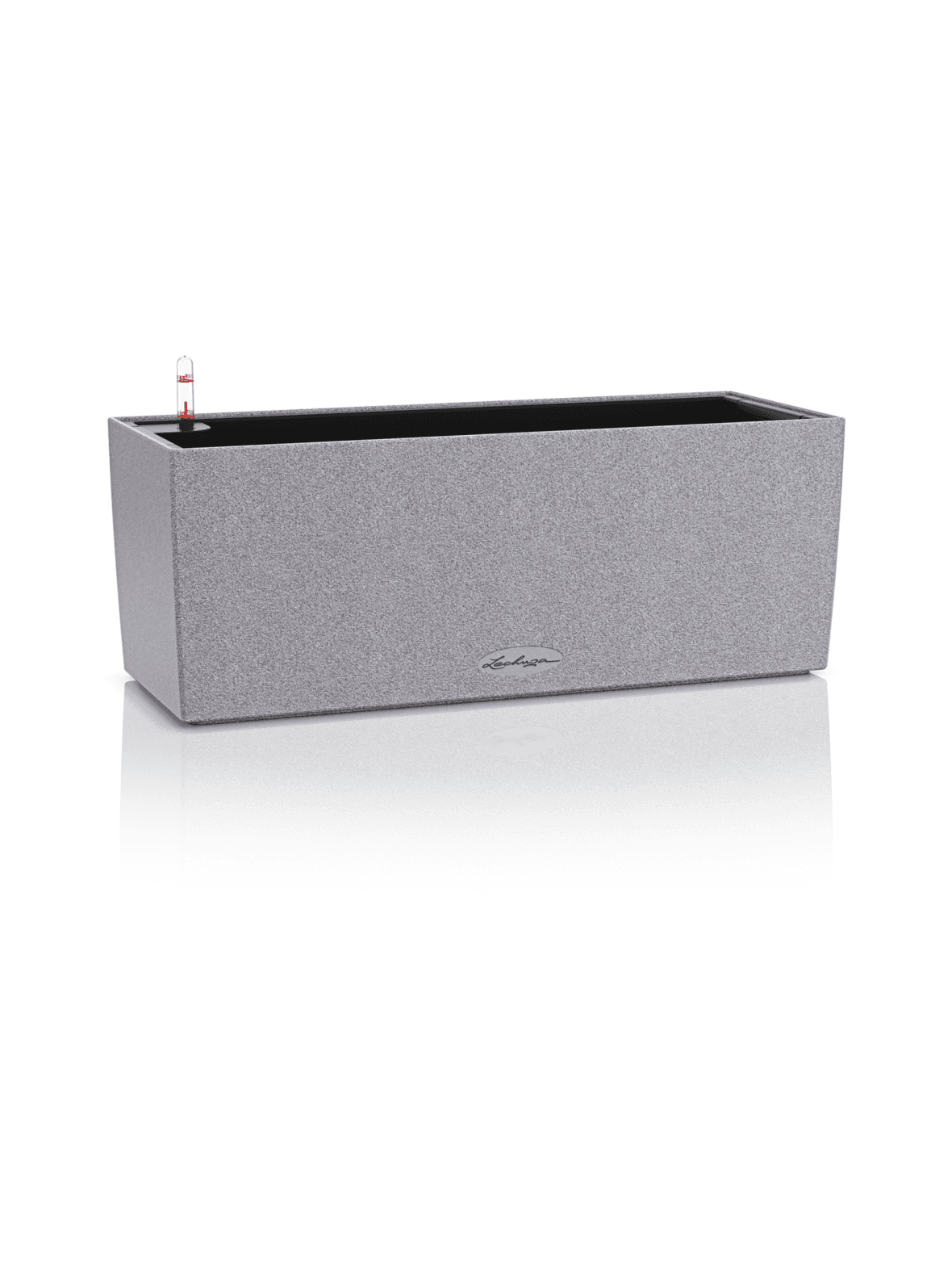 Balconera stone harmaa altakastelu parvekeruukku pari 80x19cm, korkeus 19cm + kannattimet