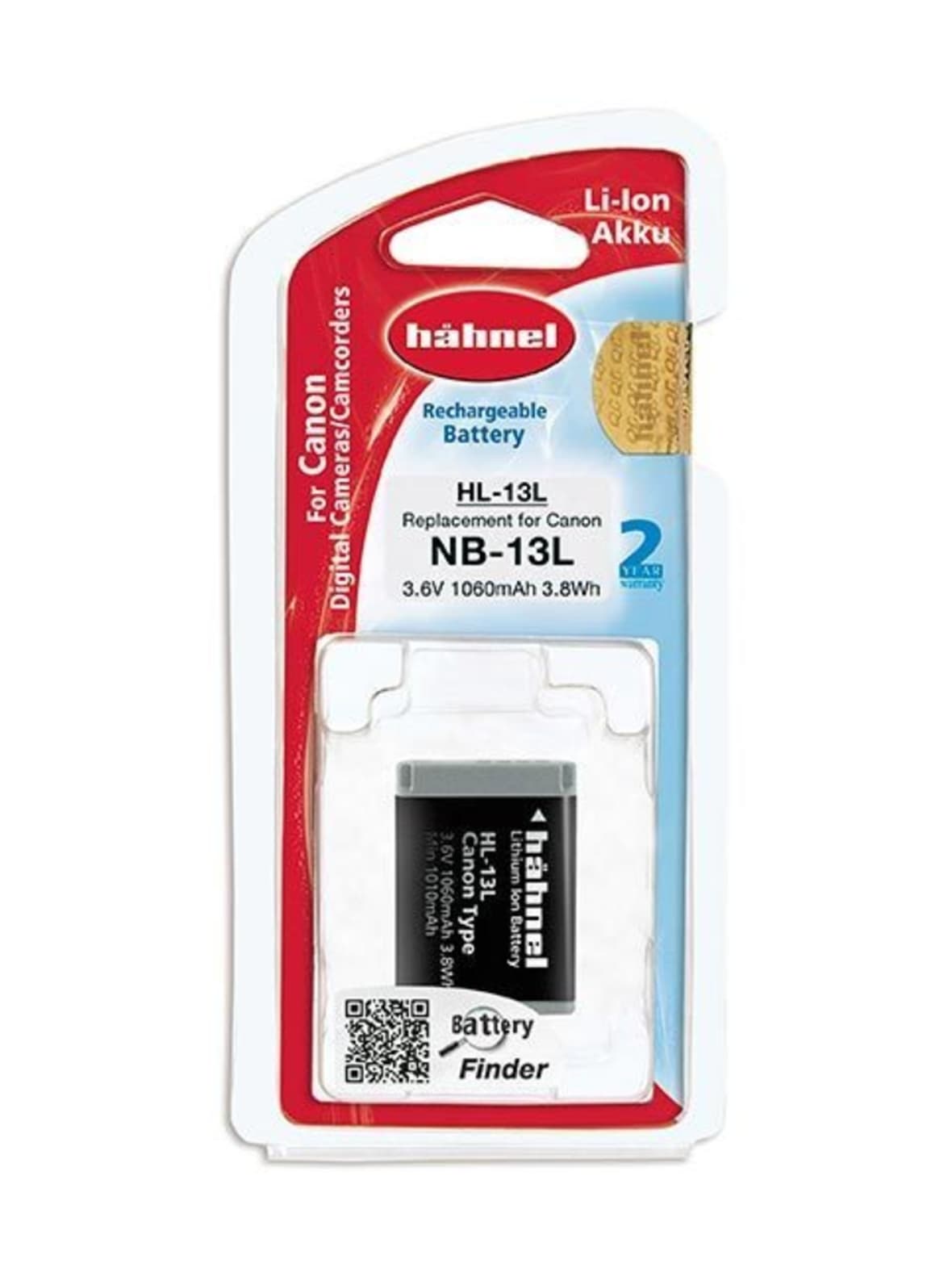 Hähnel hl-13l (canon nb-13l) akku