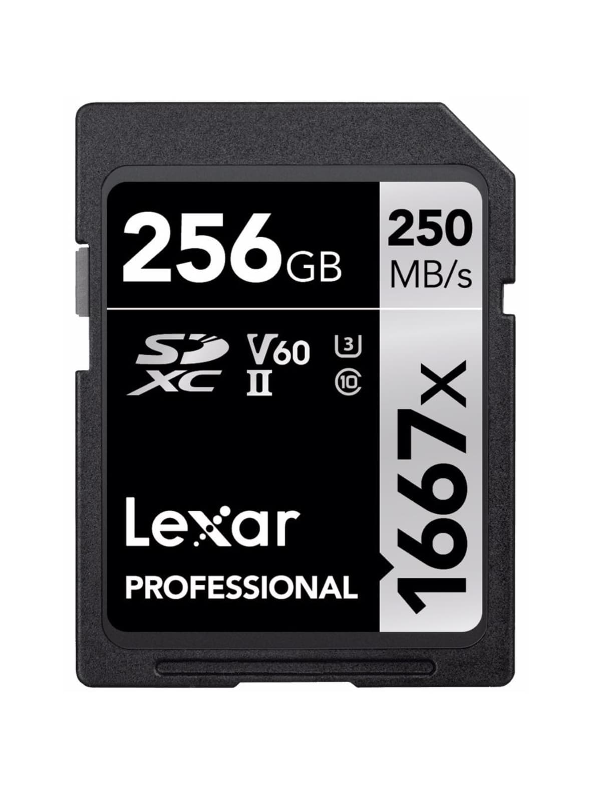 Lexar professional 256gb sdxc uhs-ii (1667x, 250mb/s)