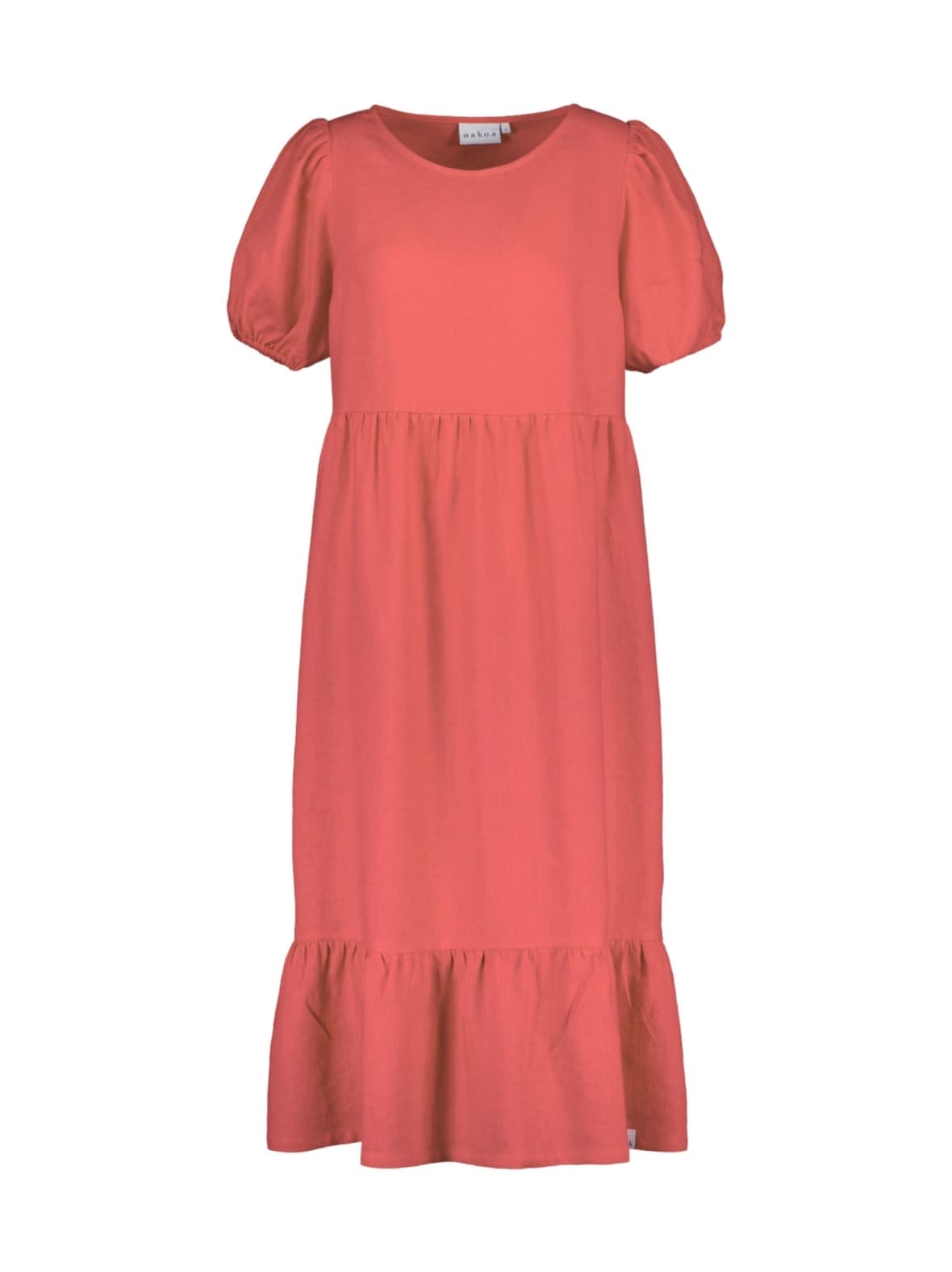 Astrid dress, sunset coral