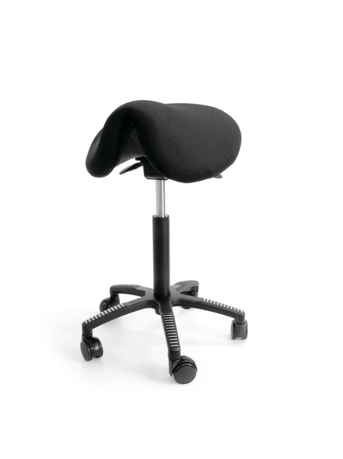 Soft-satulatuoli, musta kangasverhoilu