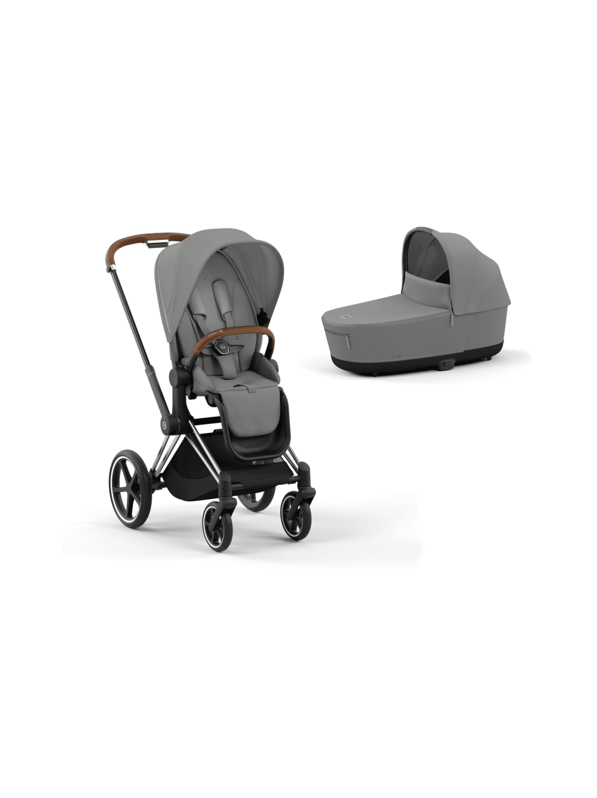 Cybex priam 4 yhdistelmävaunut (chrome/brown)