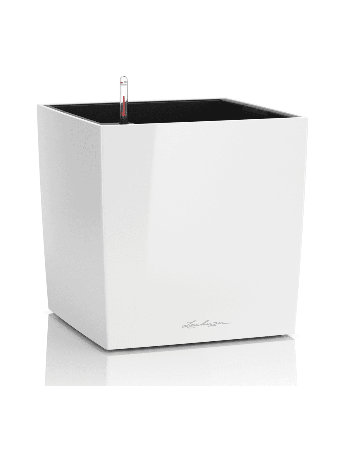 Cube premium 50 valkoinen altakasteluruukku pyörillä ∅50x50cm korkeus50cm