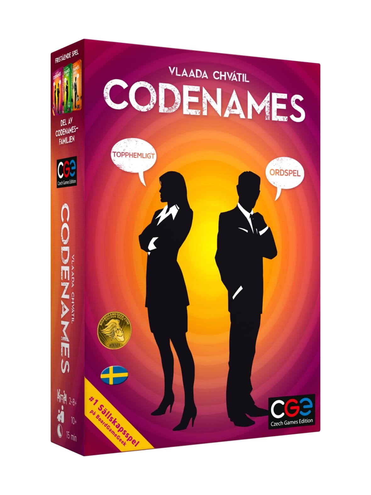 Asmodee lautapeli codenames (ruotsinkielinen)