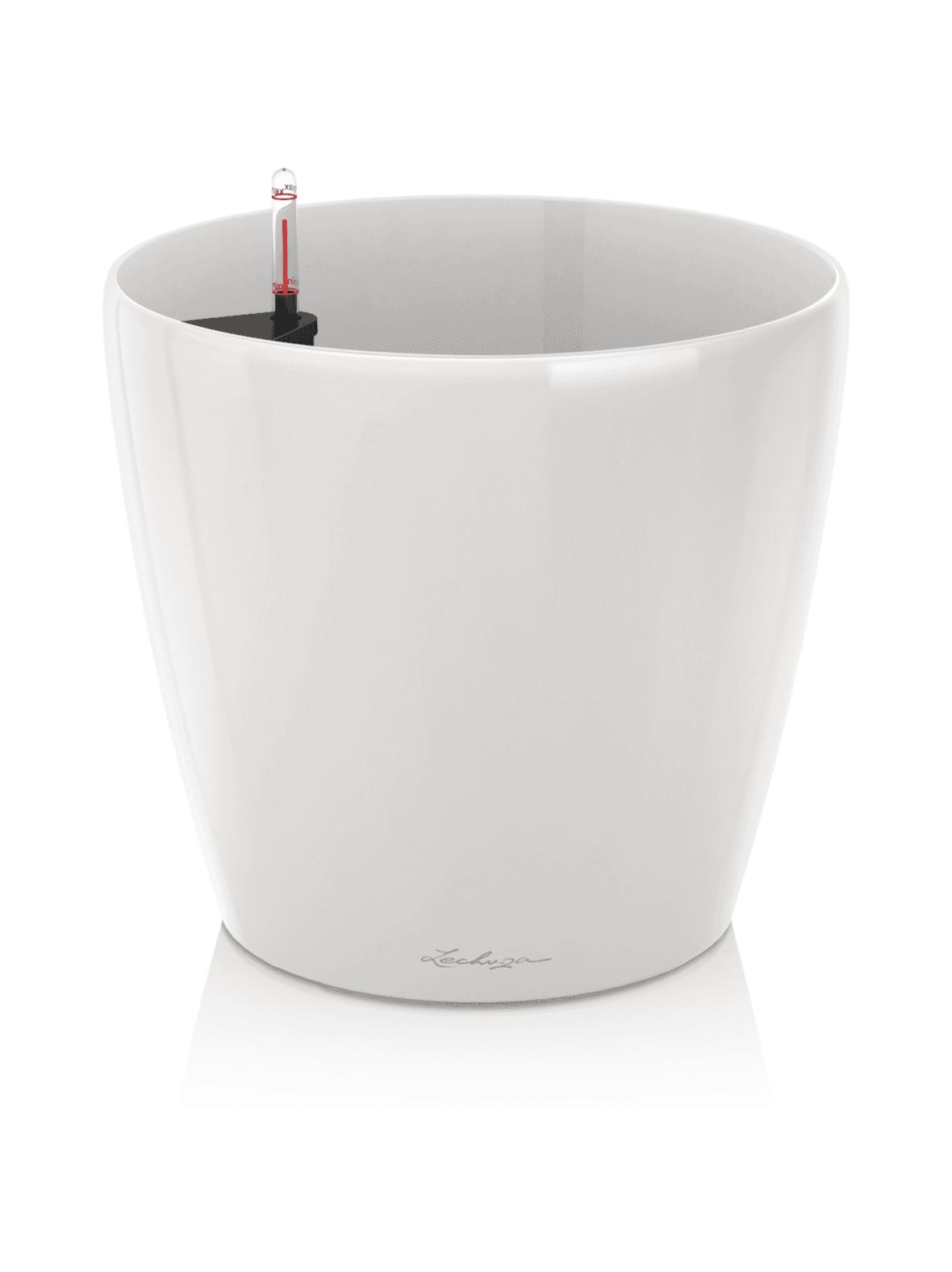 Classico ls valkoinen kiiltävä altakasteluruukku ∅35cm, korkeus 33cm