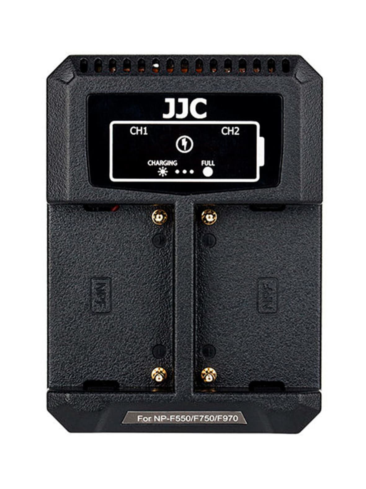 Jjc dch-npf usb dual battery charger -tuplalaturi (np-f)