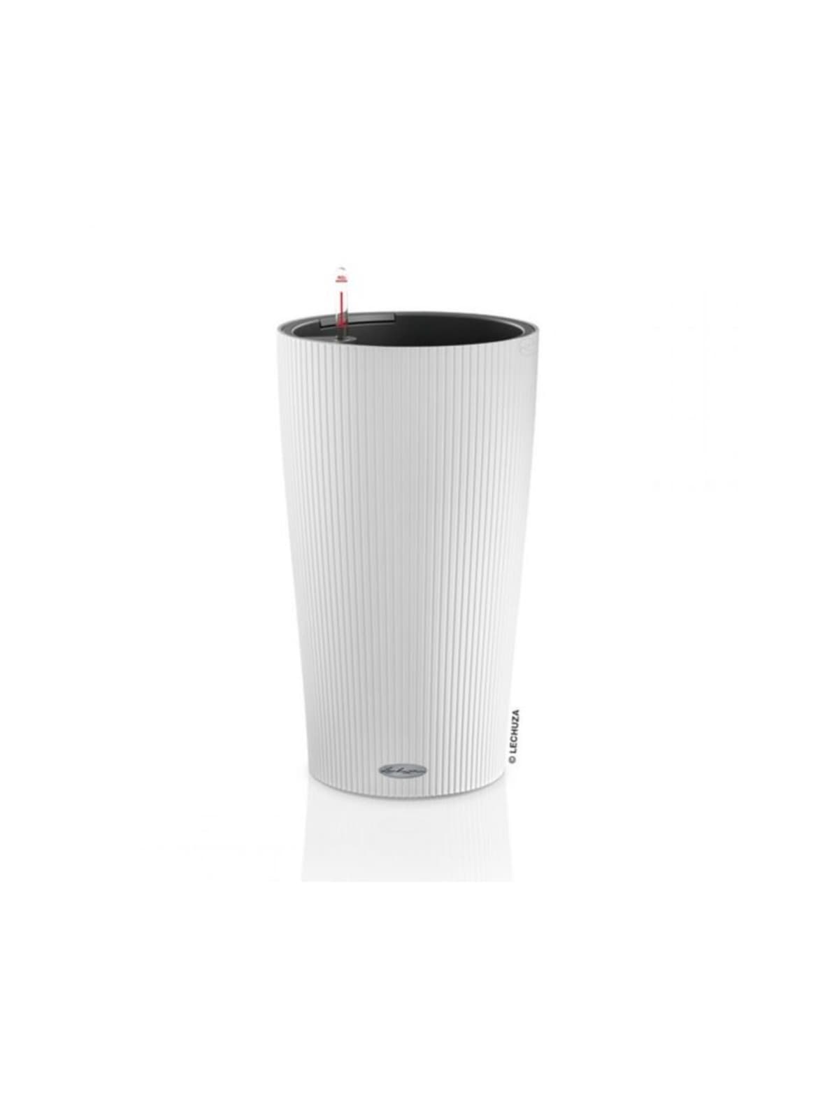 Cilindro loft valkoinen altakasteluruukku 2x ruukku setti 32cm, korkeus 56cm