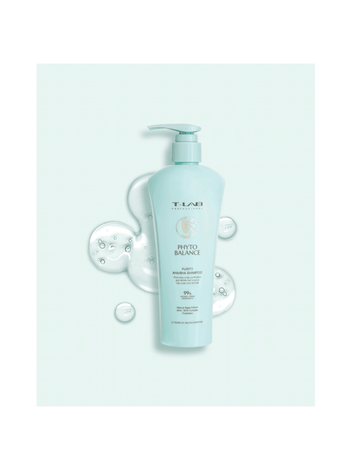 Phyto balance purity aha/bha shampoo -shampoo rasvoittuvalle hiuspohjalle 300ml