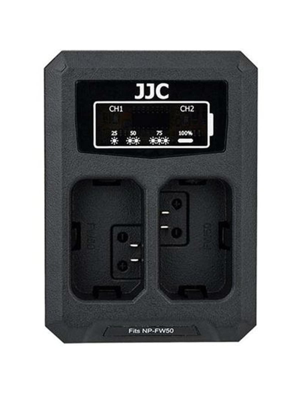 Jjc dch-npfw50 usb dual battery charger -tuplalaturi (sony np-fw50)