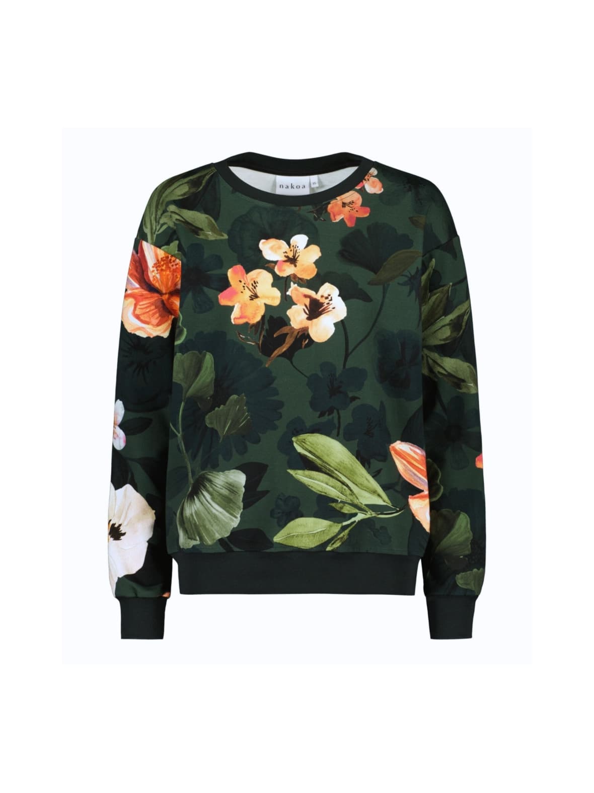 Casual chic print shirt, olive siesta