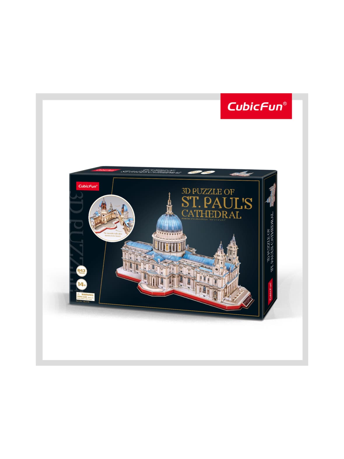 Cubicfun 3d palapeli pyhän paulin katedraali