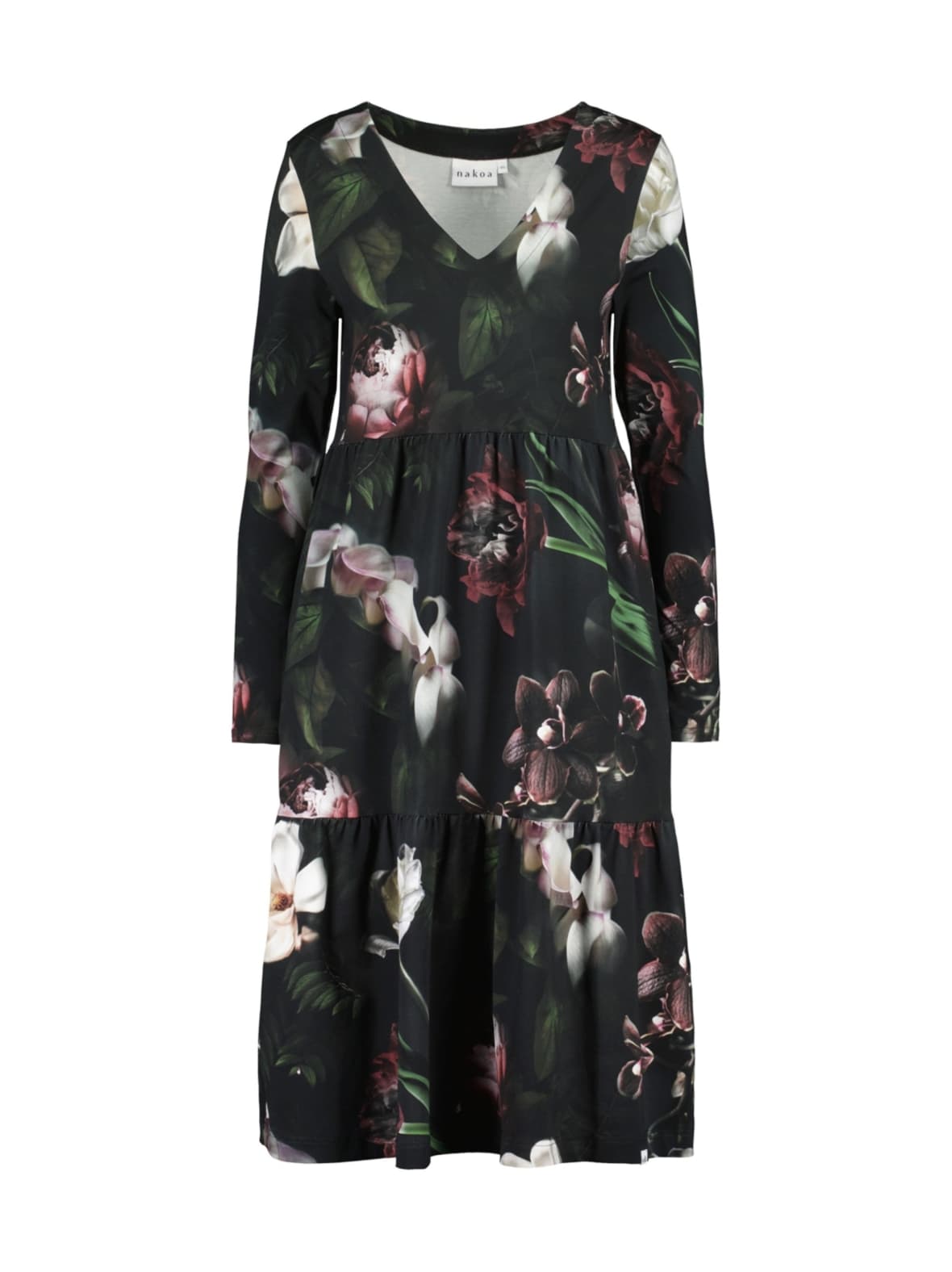 Amélie dress kerrosmekko, noir