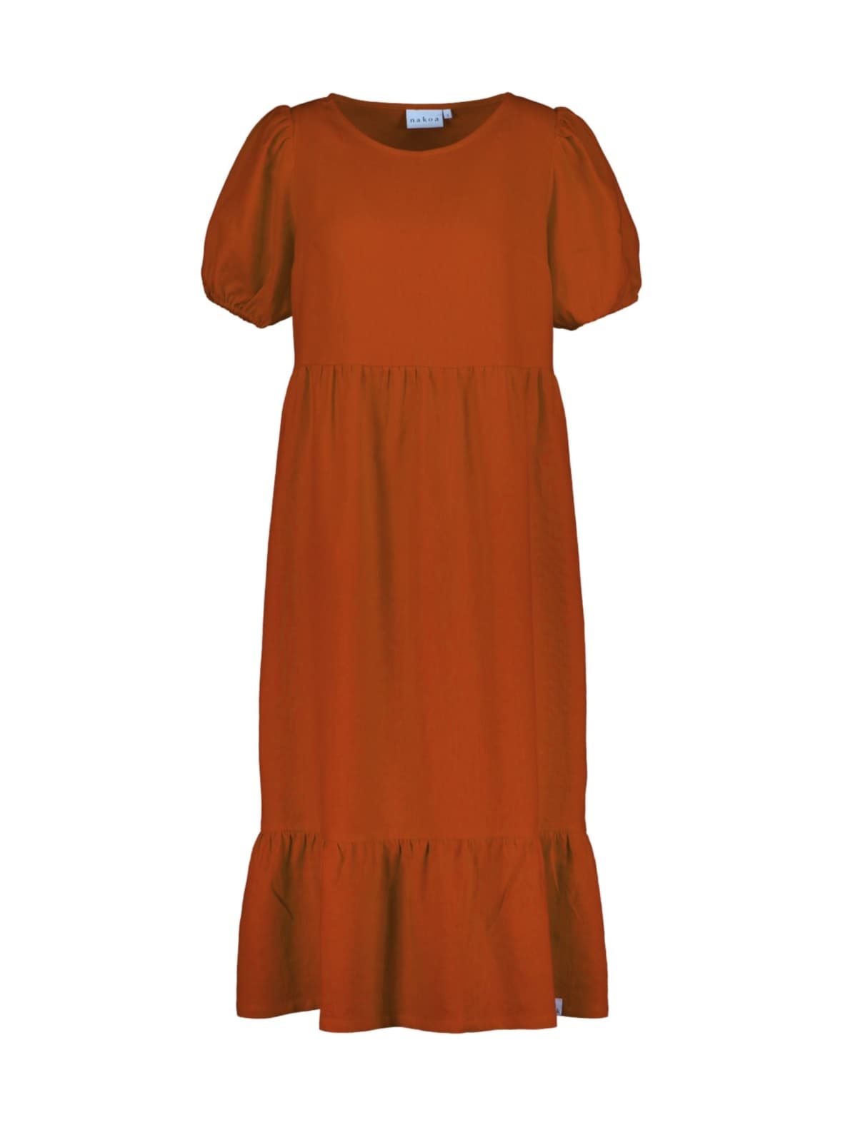 Astrid dress, burnt orange