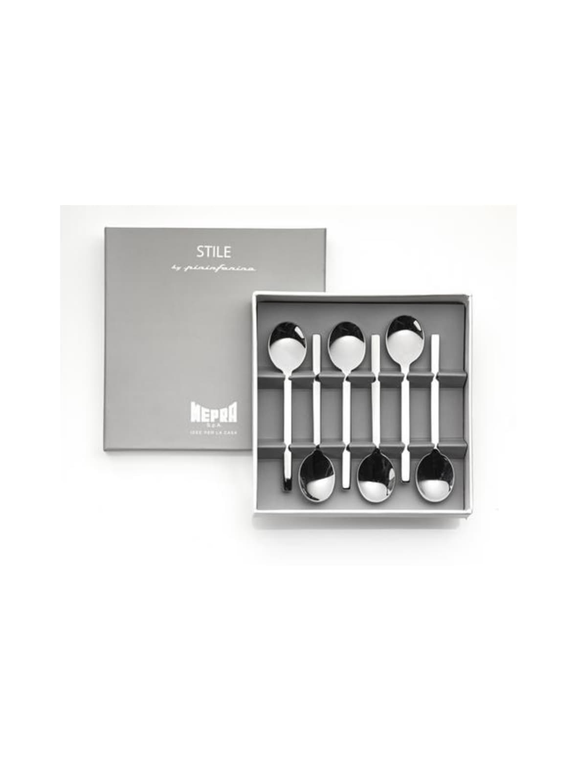 Stile by pininfarina-espressolusikka 6 kpl lahjapakkauksessa