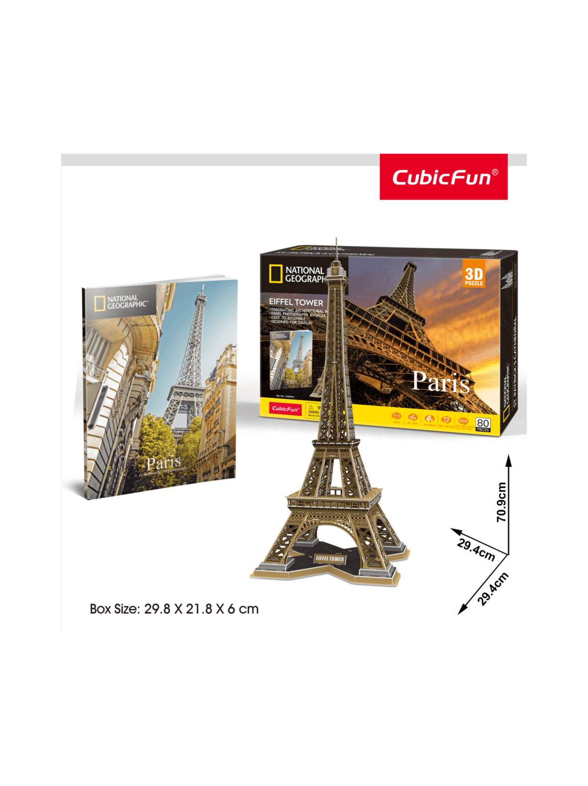 Cubic fun natgeo 3d-palapeli eiffel-torni
