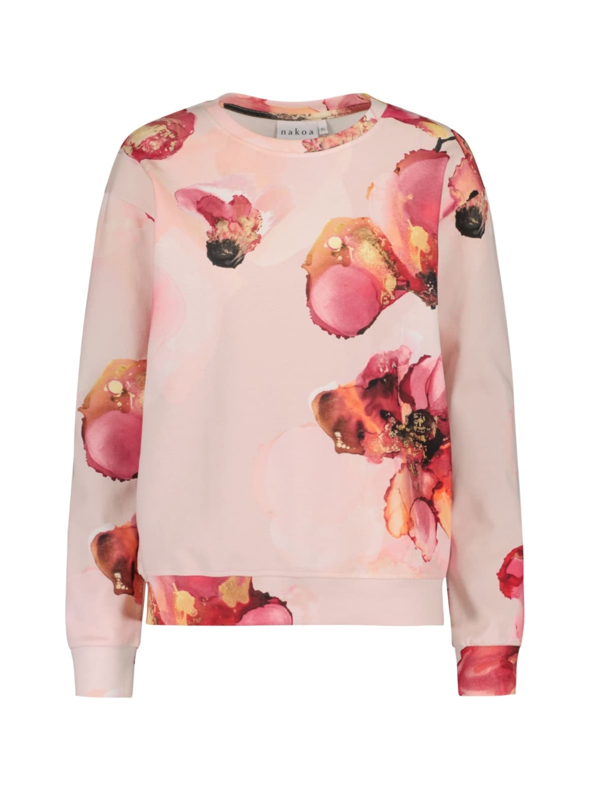 Casual chic print shirt, rosée