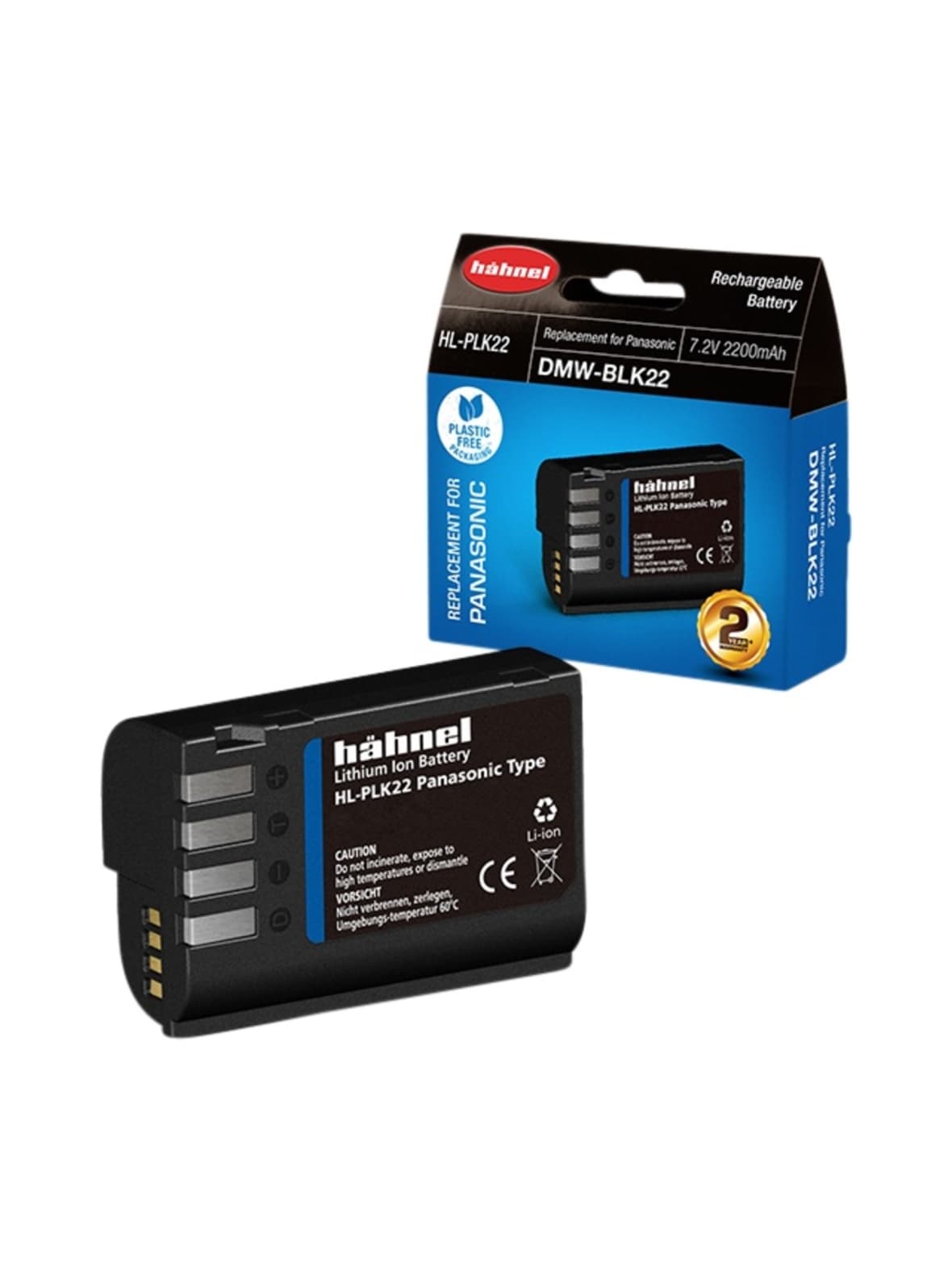 Hähnel hl-plk22 (panasonic dmw-blk22) -akku
