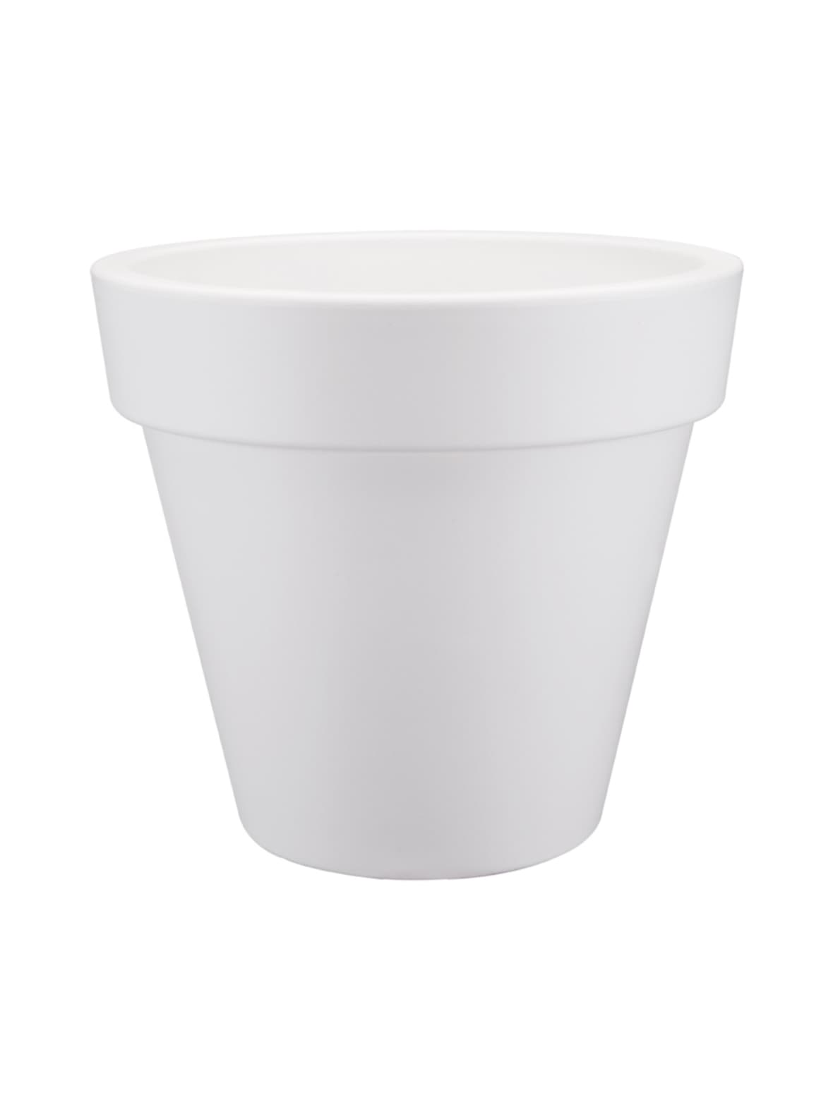 Elho pure round valkoinen ruukku ∅48,3cm, korkeus 44cm, tilavuus 44 litraa