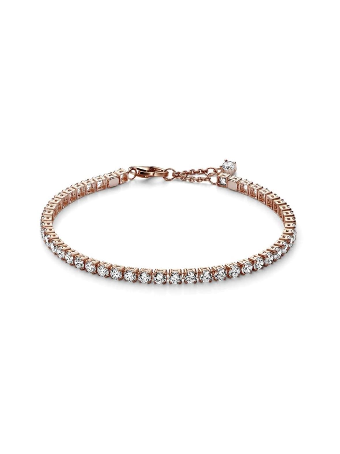 Säihkyvä tennisrannekoru ruusukullattu / sparkling tennis bracelet rose gold 581469c01