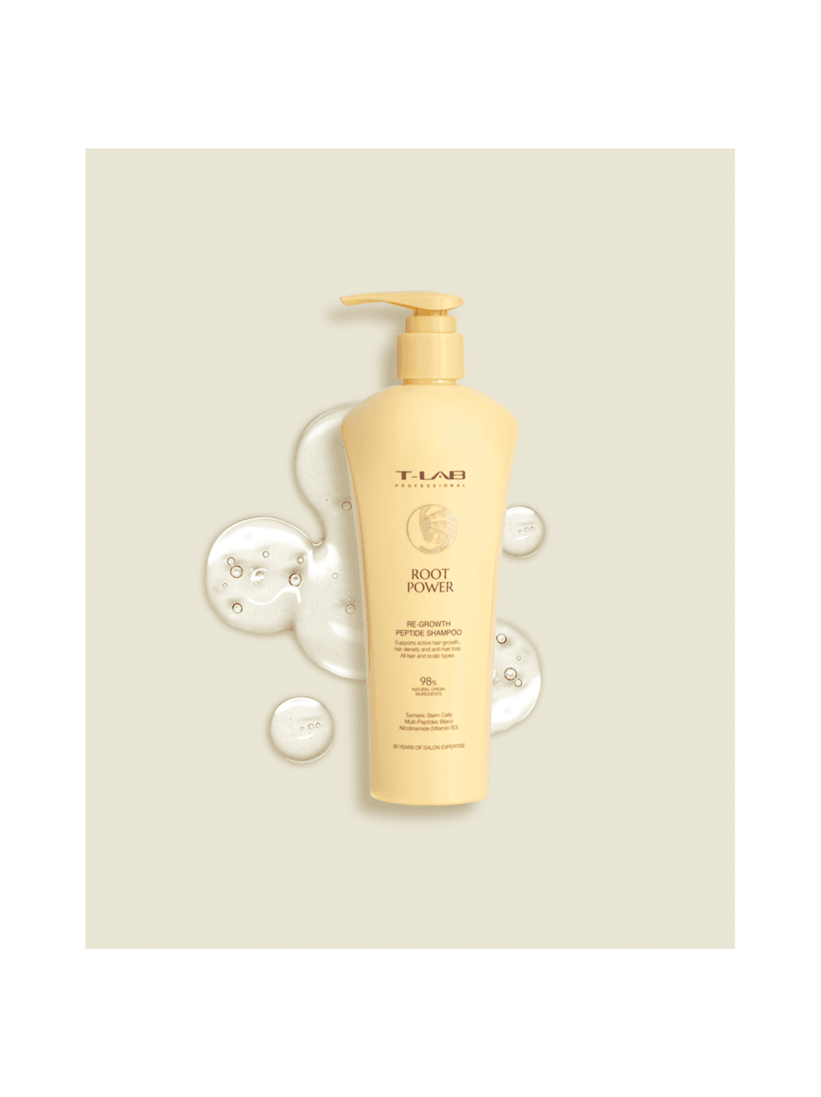 Root power re-growth peptide shampoo -hiustenkasvua tukeva shampoo kaikille hiustyypeille 300ml