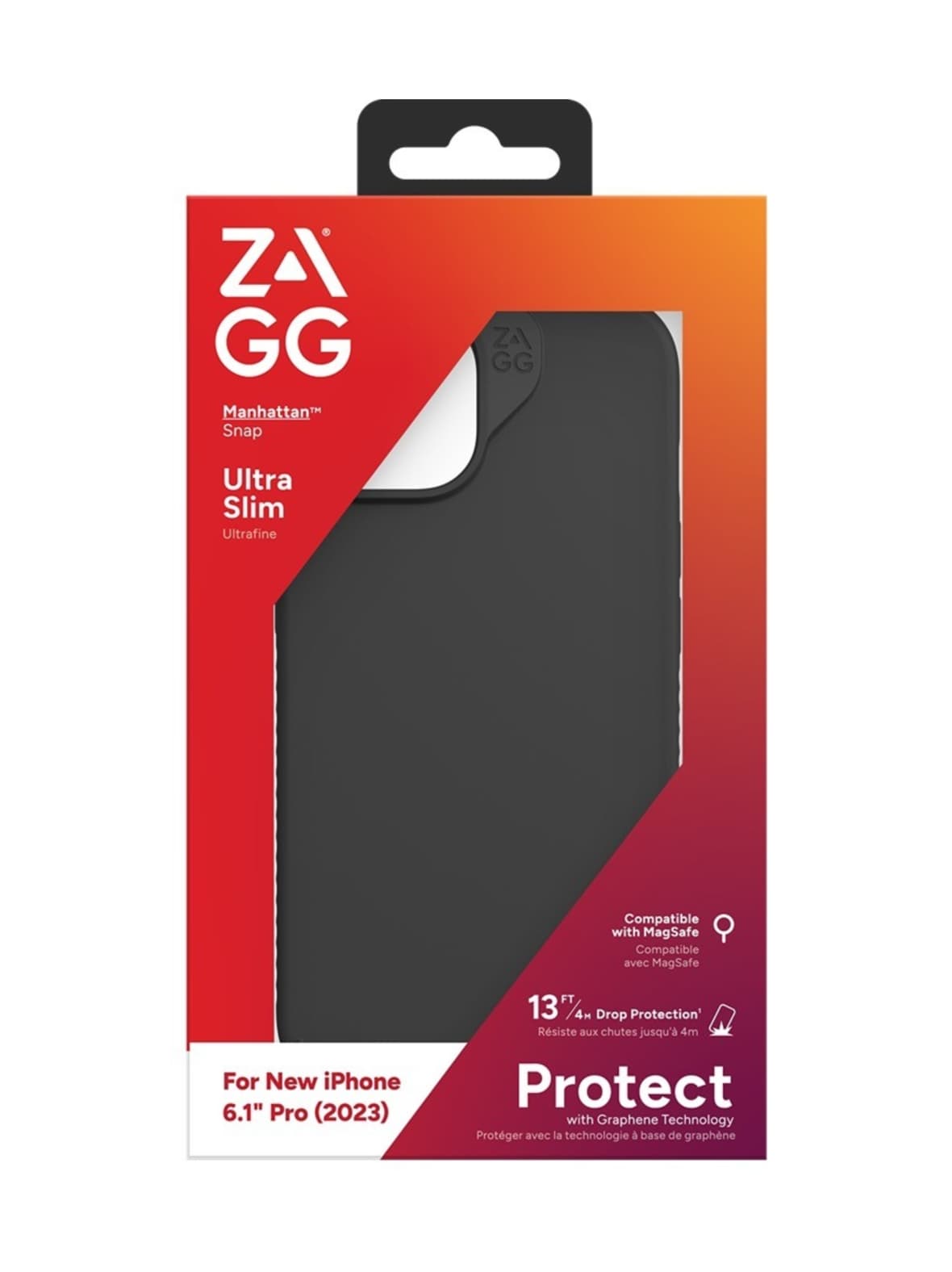 Zagg manhattan snap - musta suojakuori iphone 15 pro