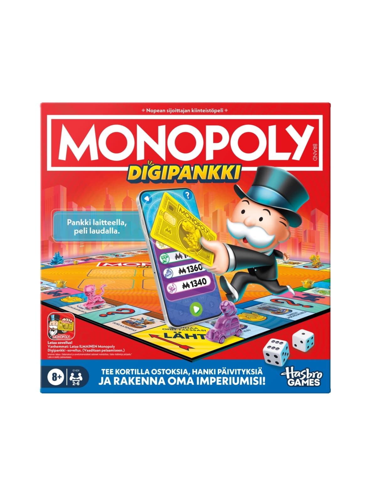 Monopoly lautapeli digipankki (suomenkielinen)