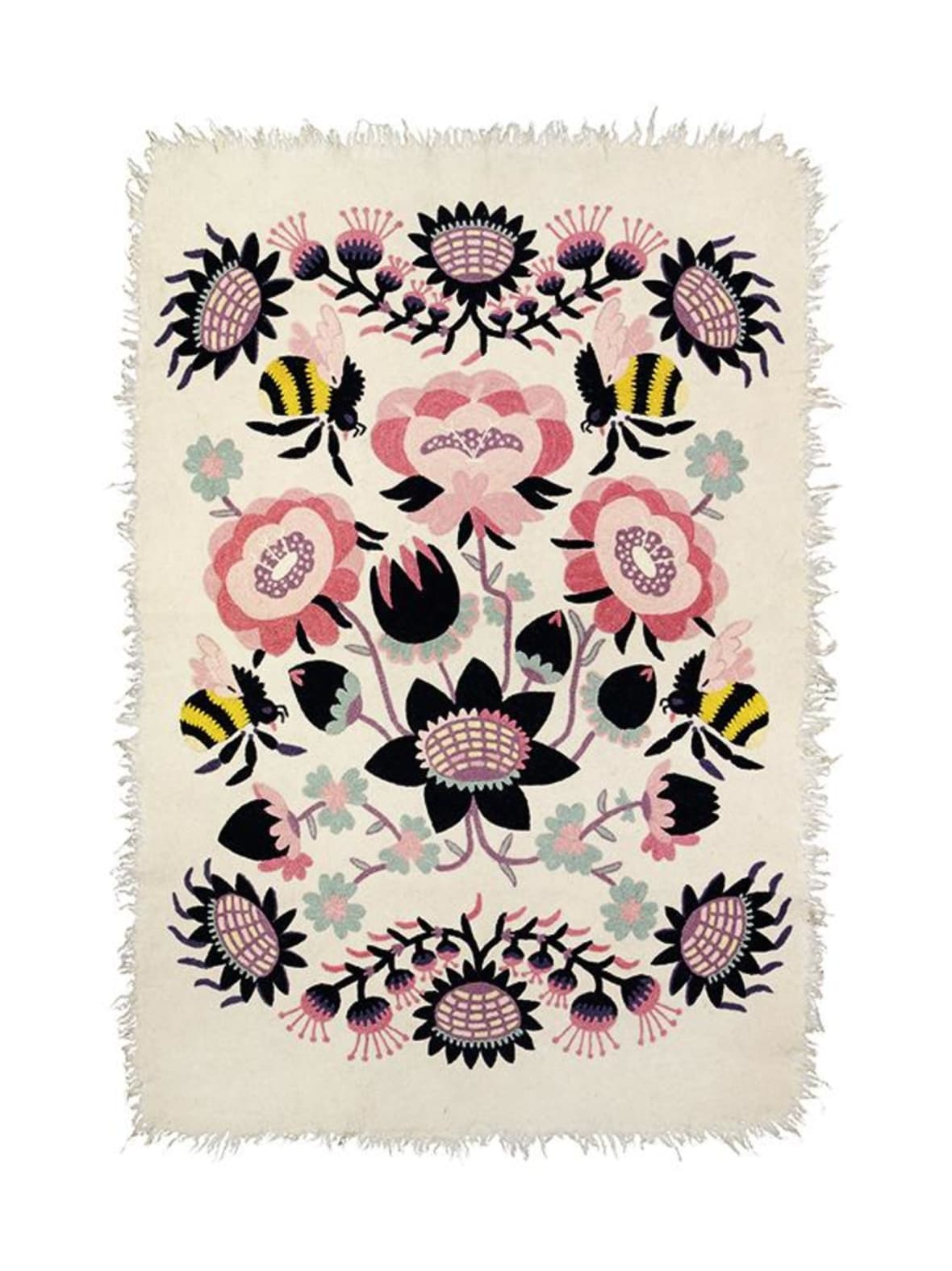 Bombroo -villamatto vaaleanpunainen