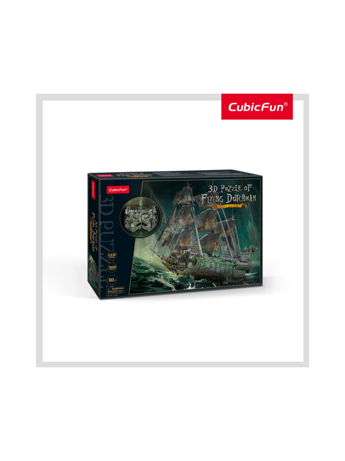 Cubicfun 3d-palapeli lentävä hollantilainen, valolla