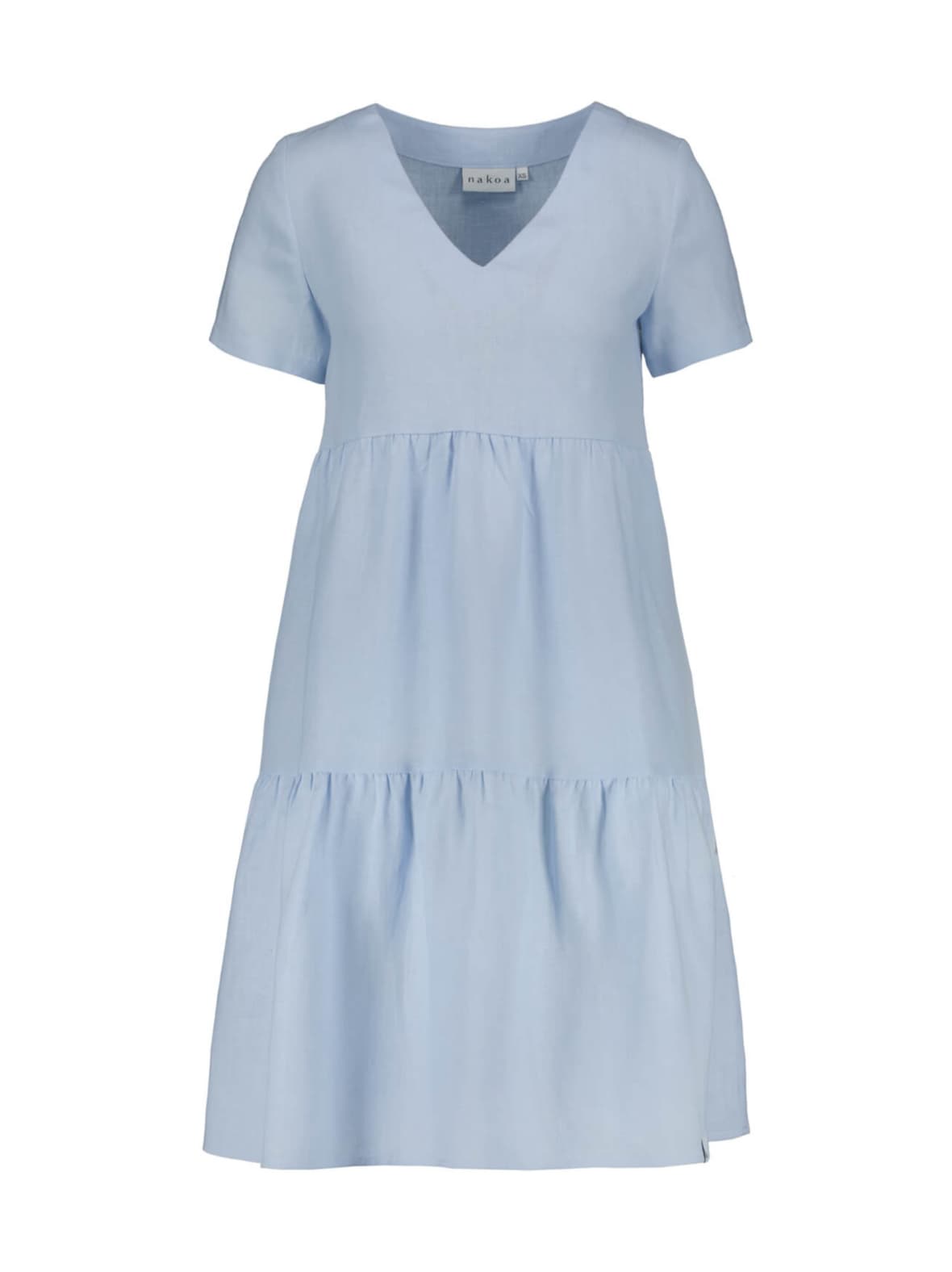 Pellava kerrosmekko, sky blue