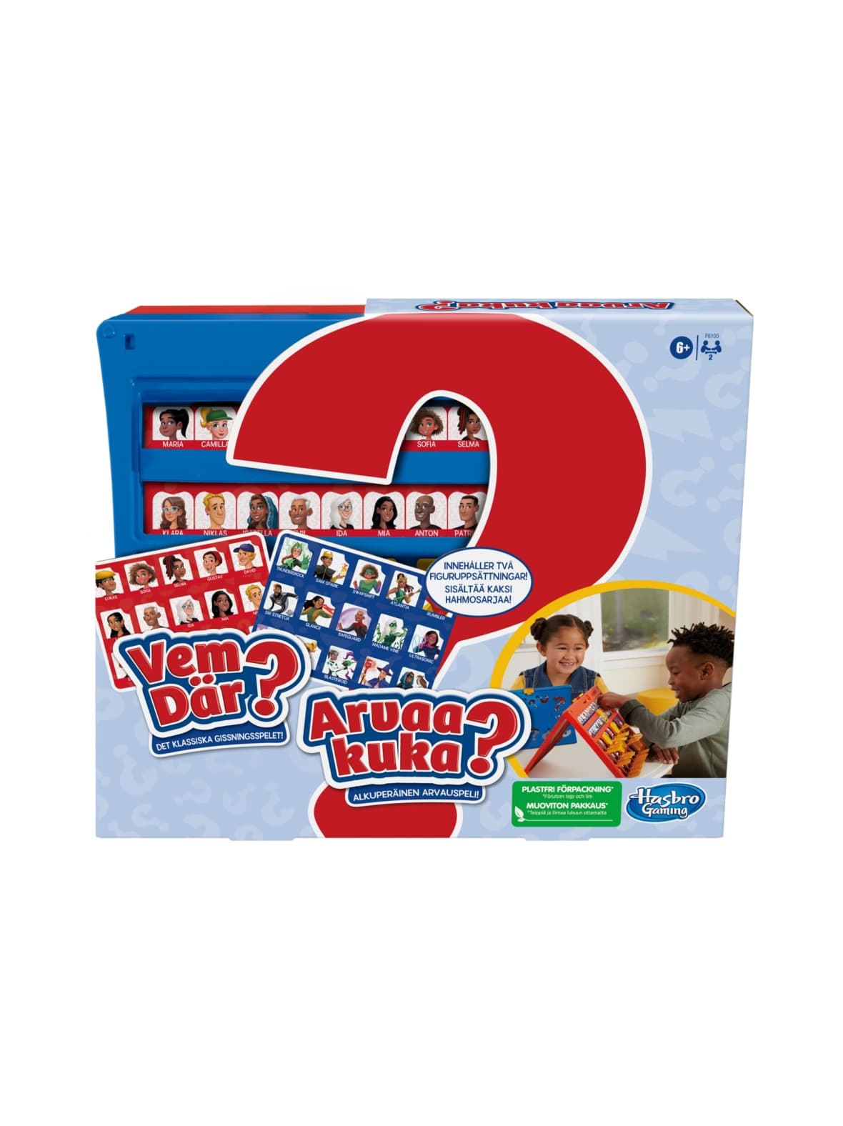 Guess who? arvaa kuka? -peli (suomen- ja ruotsinkielinen)