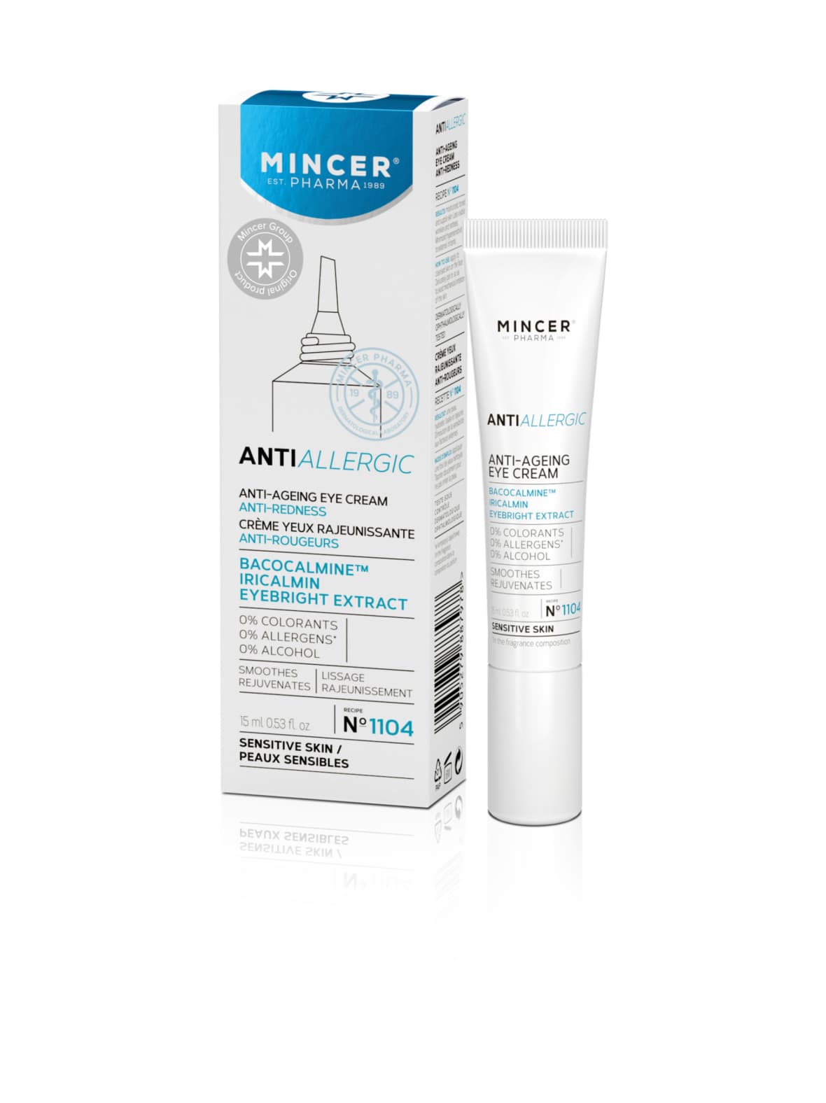 Antiallergic anti-ageing eye cream -silmänympärysvoide herkille silmille 15ml