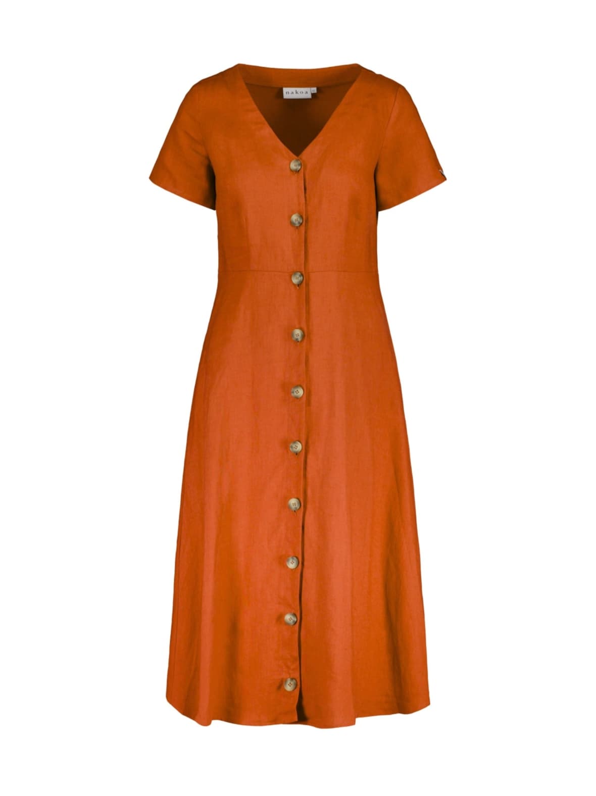 Penelope dress, burnt orange