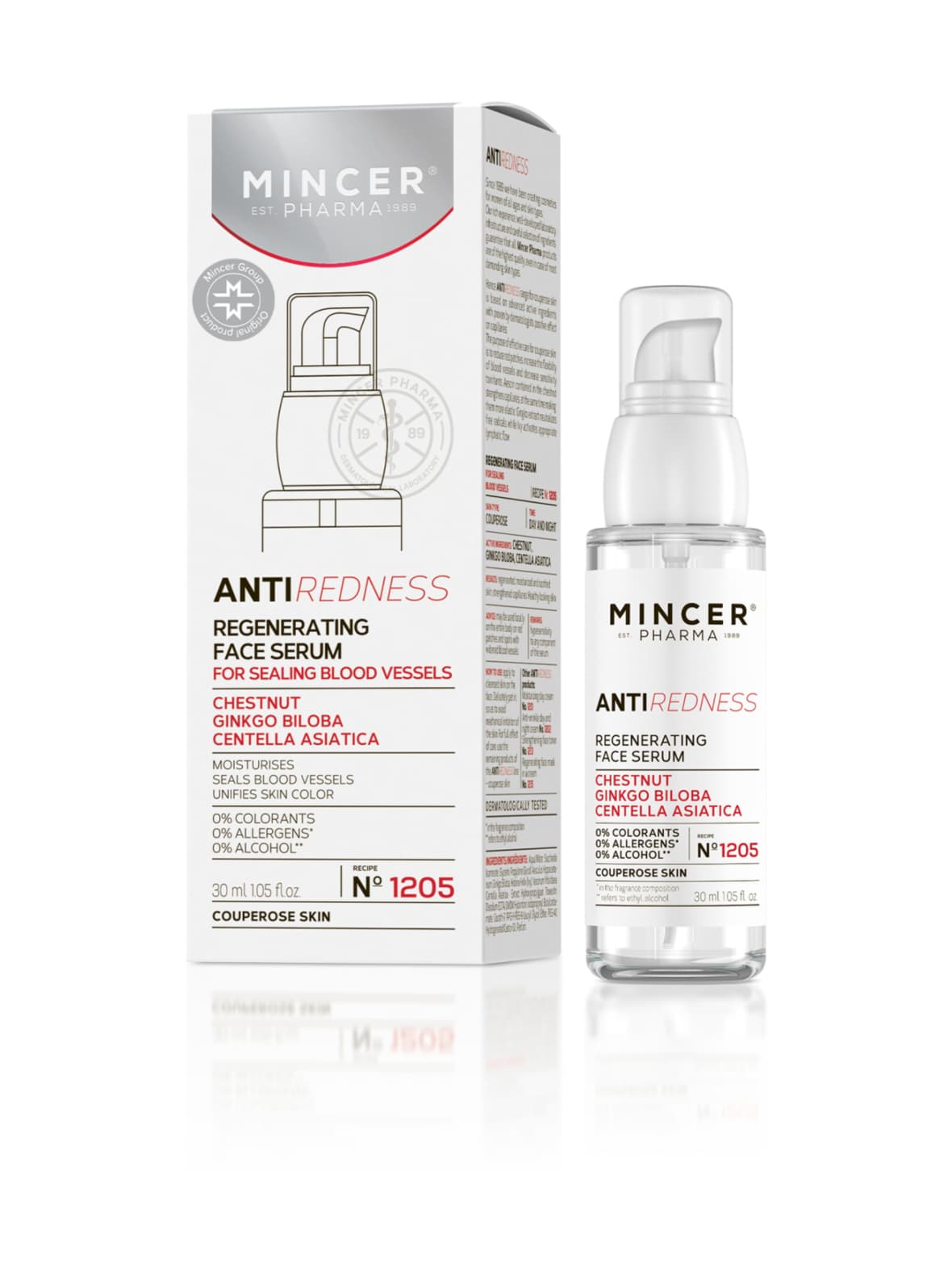 Antiredness regenerating face serum -rauhoittava kasvoseerumi 30ml