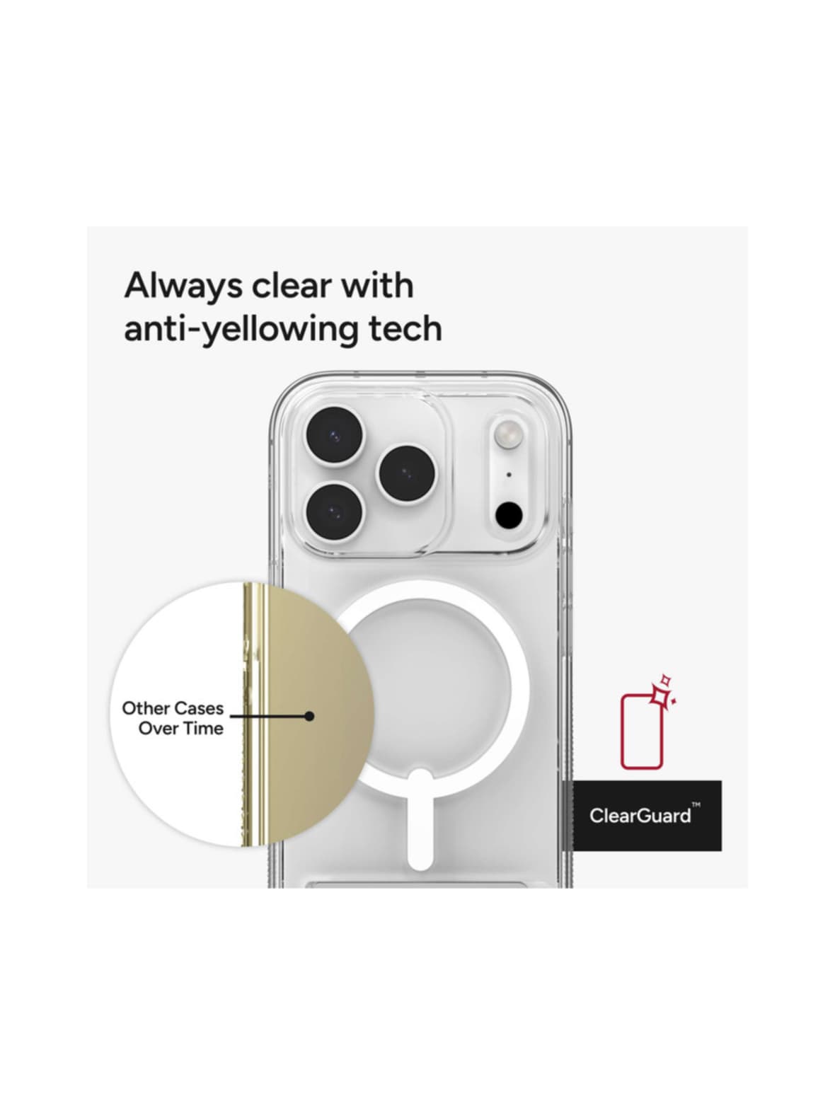 Zagg crystal palace snap ks with camera button iphone 17 pro