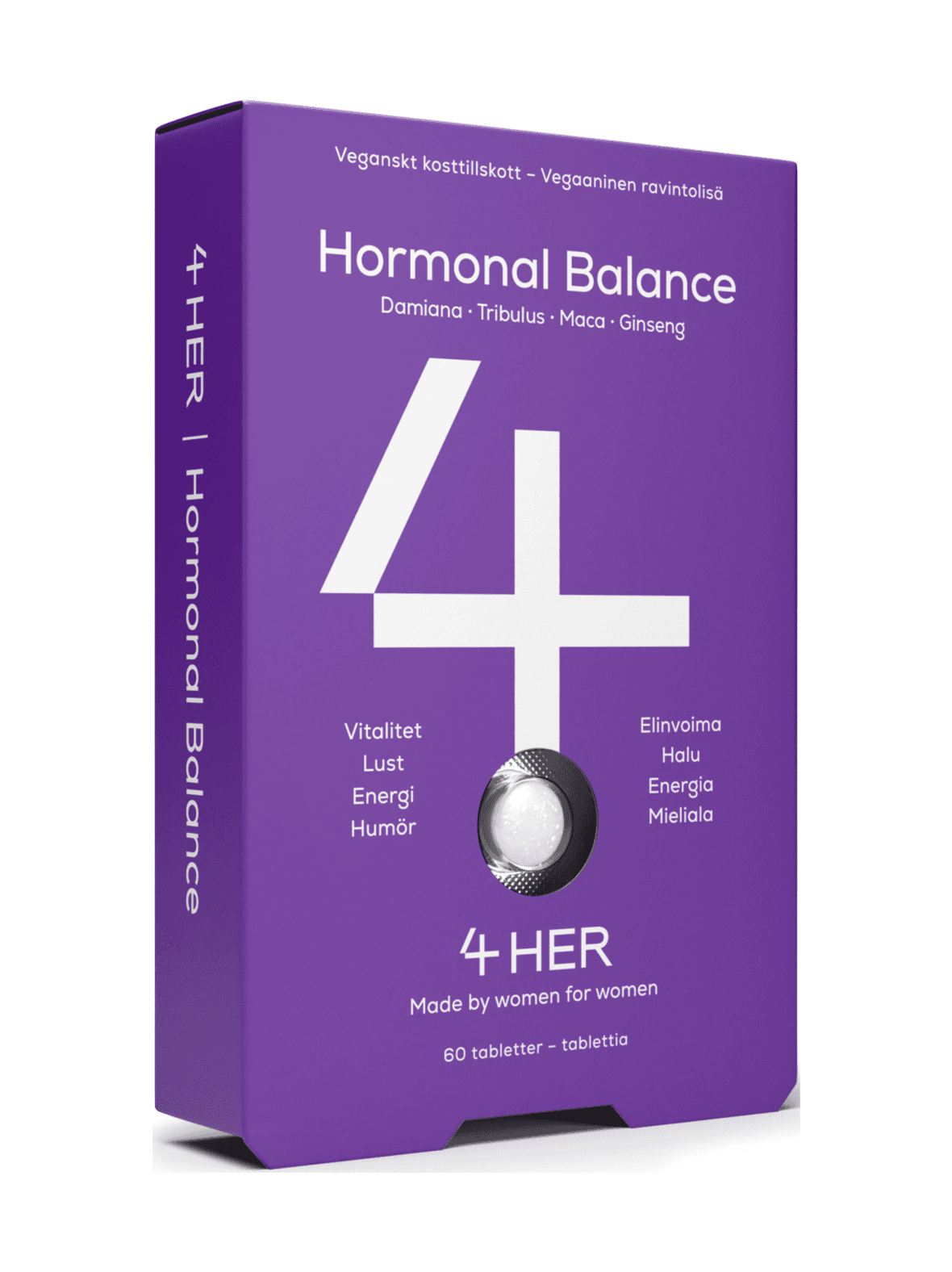 4her hormonal balance ravintolisä 60 kpl