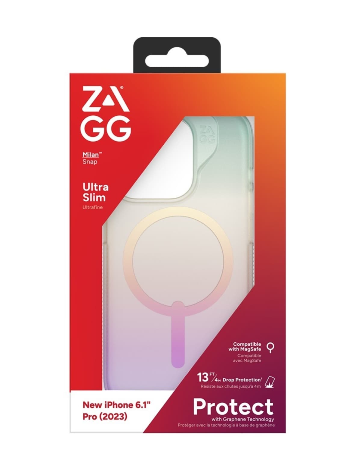 Zagg milan snap - helmiäisväri suojakuori iphone 15 pro