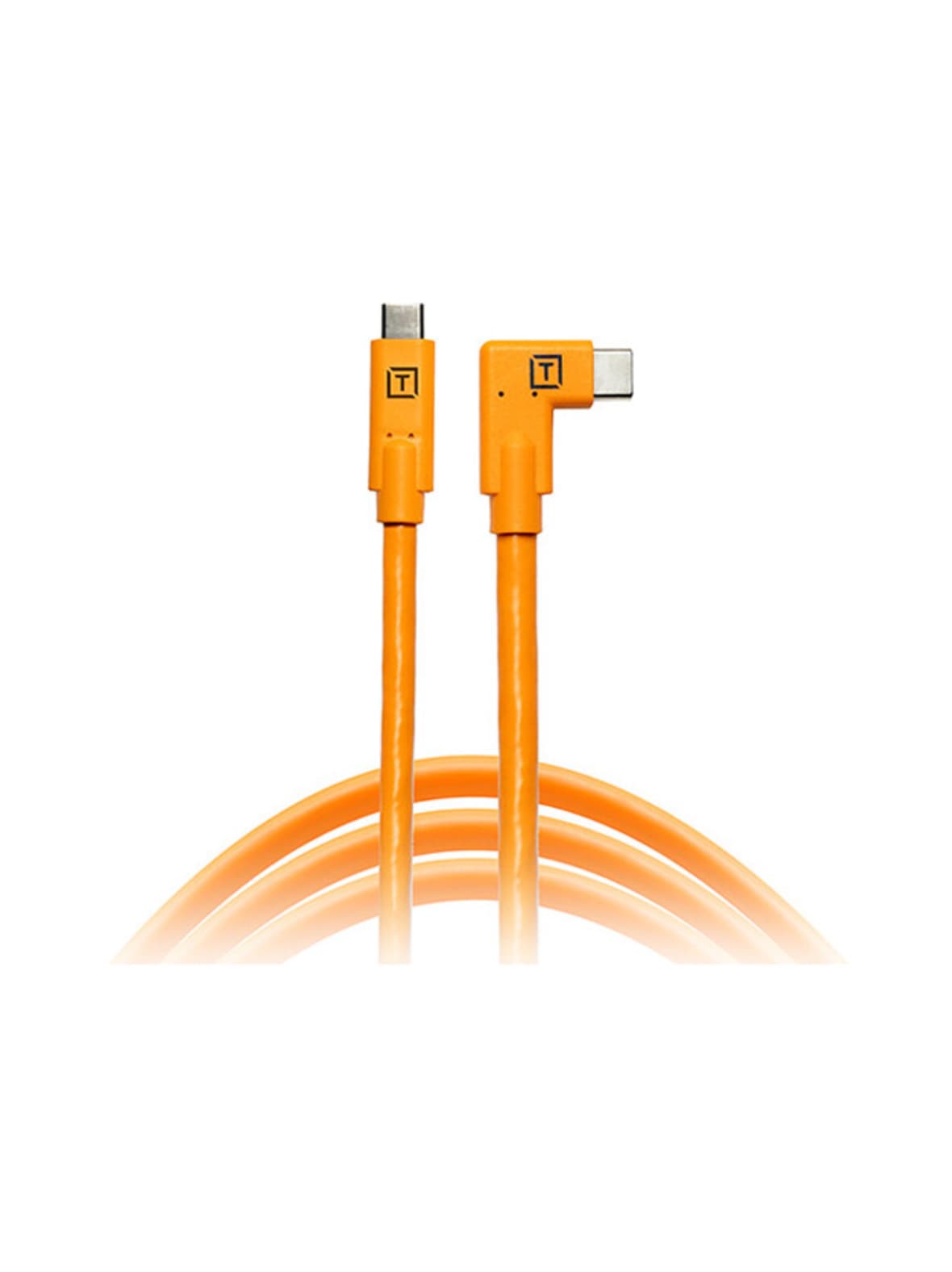 Tether tools tetherpro (4,6m) usb type-c to usb type-c kulmamallinen kaapeli - oranssi