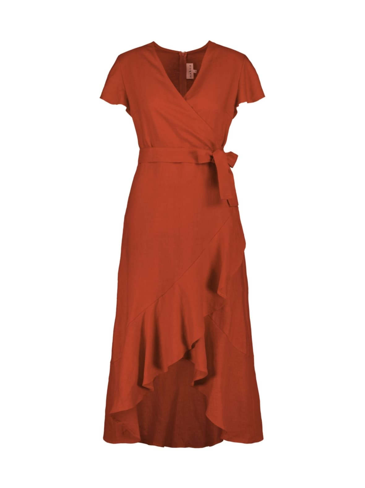 Annika dress, burnt orange