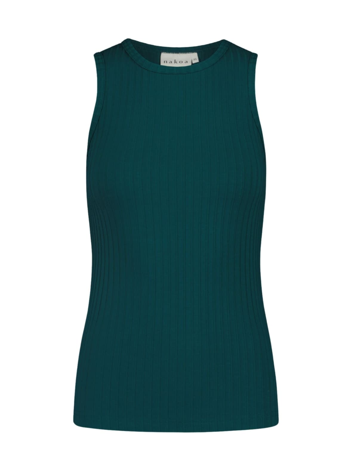 Rib top, teal